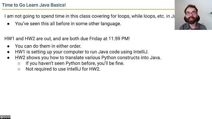[Intro1, Video 3c] HW1 and HW2 Due Friday