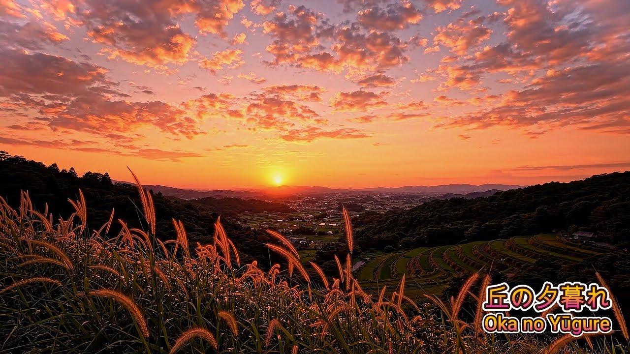 夕暮れの丘 (Yugure no Oka) | Japanese Relaxing Music on a Sunset