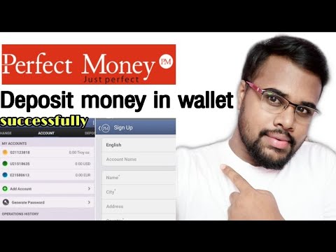 How to deposit money in perfect money account from bank wire,how to register details by nj advice ?