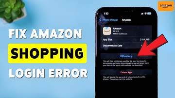 How To Fix Amazon Shopping Login Error | Resolve Amazon App Sign In Issue 2025