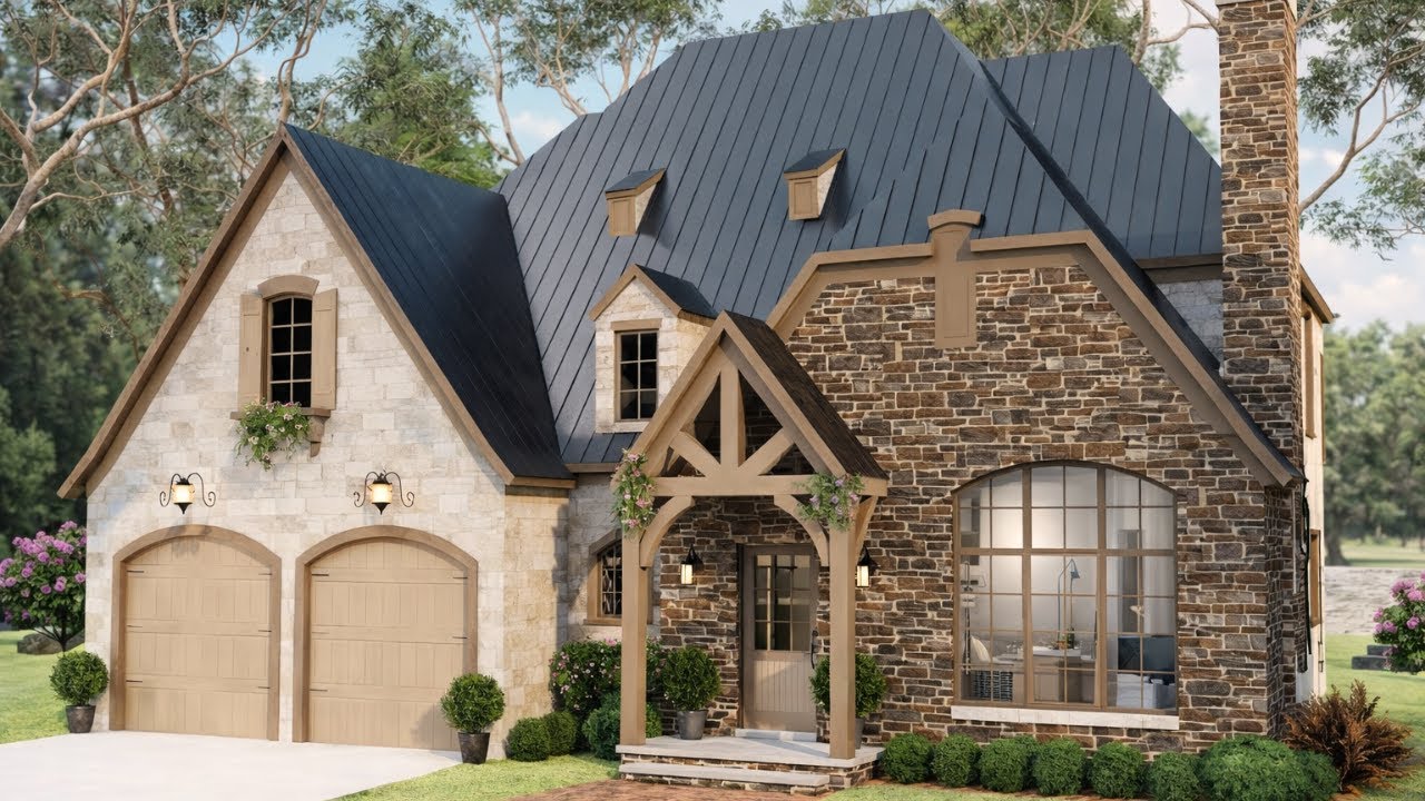 12×15 m 2-Story Cottage House — Spacious Modern Family Home with Smart Layout