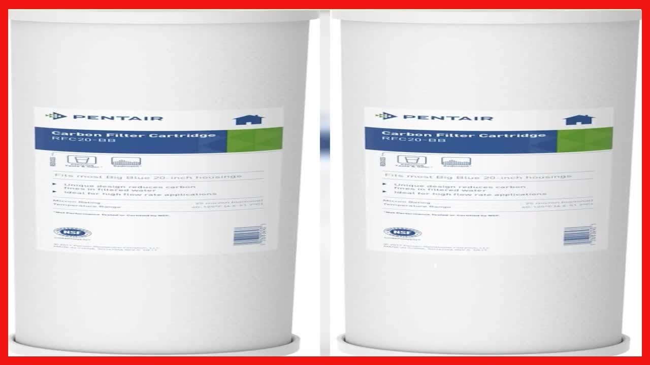 Pentair Pentek RFCBB Big Blue Carbon Water Filter 10Inch Whole House