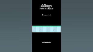 Zoom Out in Arrangement View or Clips - Ableton Live Shortcuts #shorts