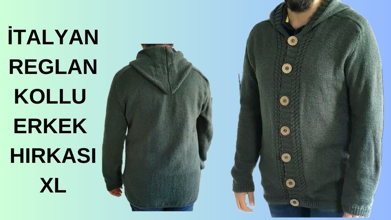 SADECE  ANNE İŞLERİNDE İTALYAN REGLAN KOLLU ERKEK HIRKASI( X L BEDEN )
