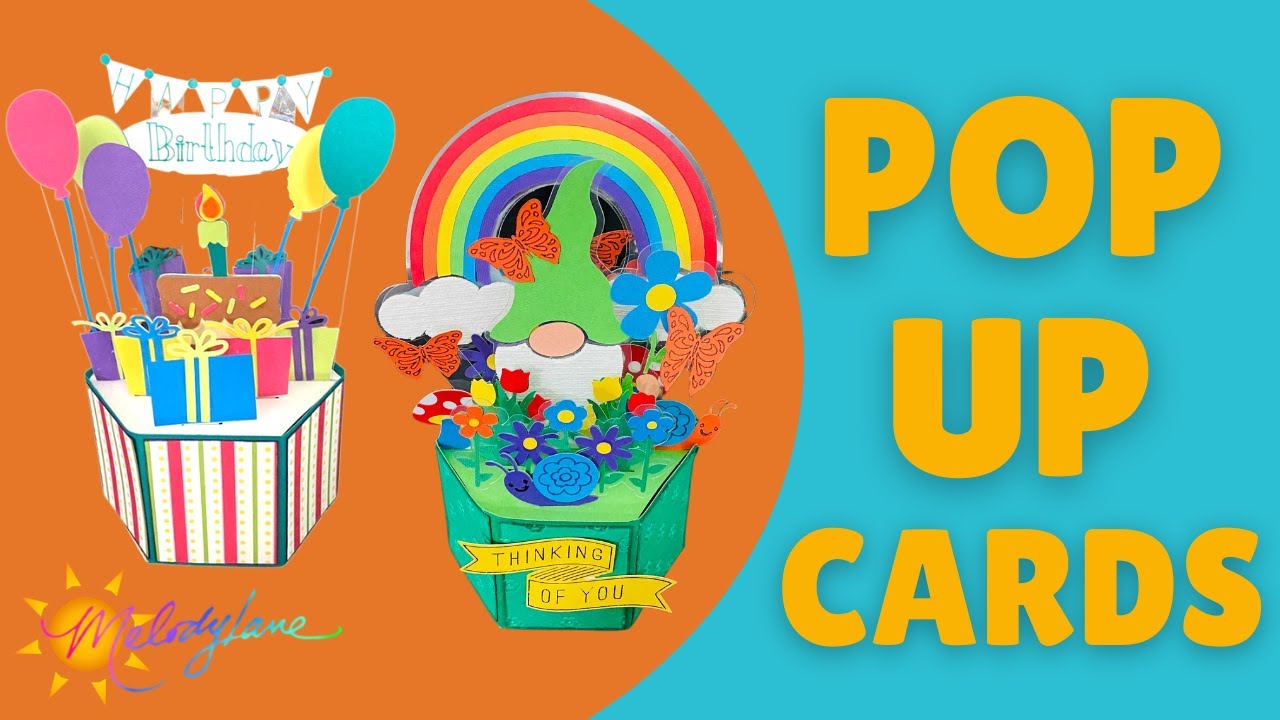 Pop Up Birthday & Gnome Cards with Cricut | Melody Lane - YouTube