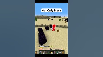 Mace Ability Short #1  4v1 Only Mace #minecraft #pvp