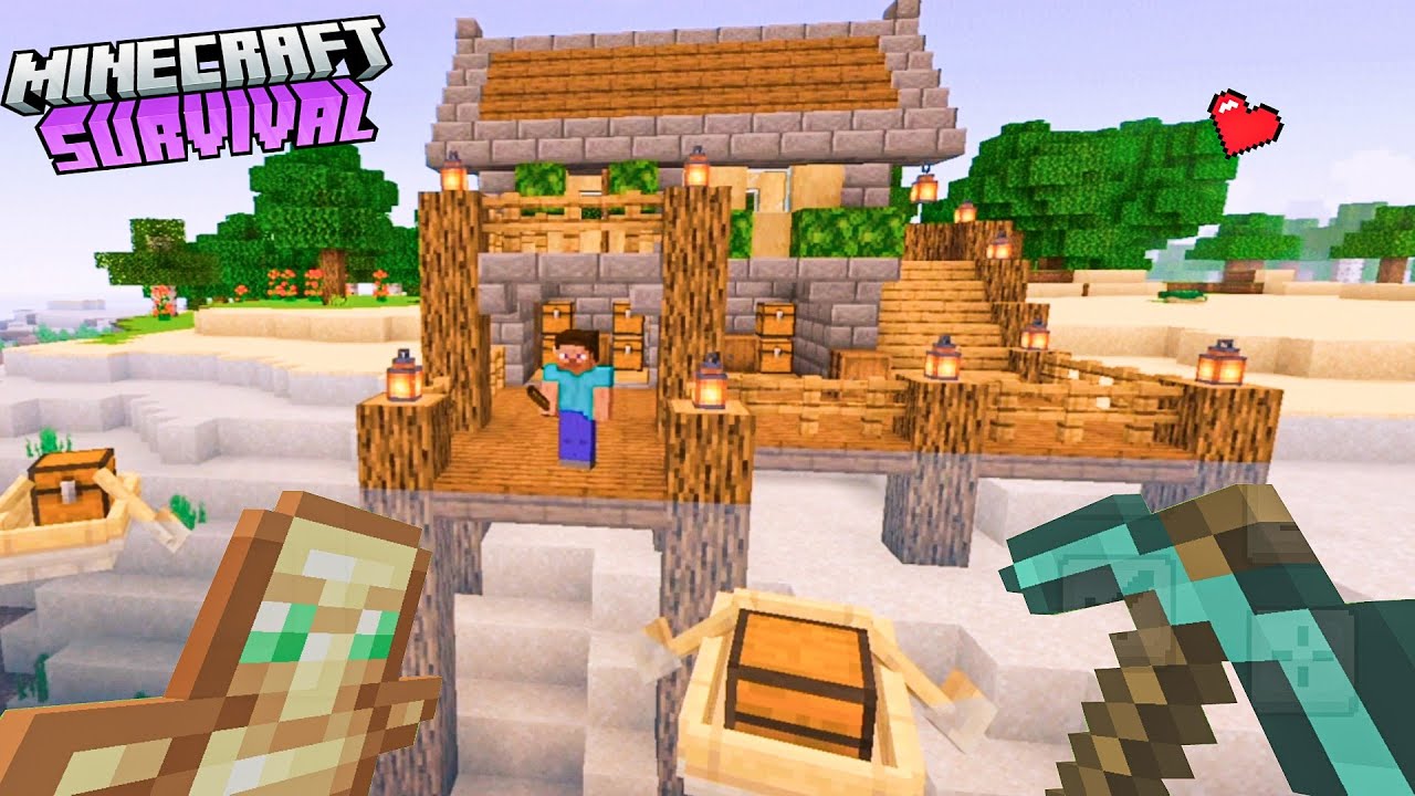Minecraft ultimate Survival base tutorial - YouTube