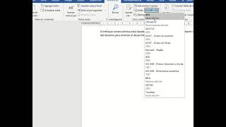 Tesis en Word: cambiar estilo de las citas screenshot 4