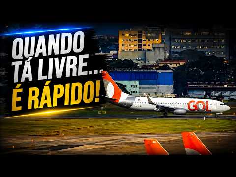 Registro completo do Boeing 737 da GOL em Congonhas: do pouso ao finger