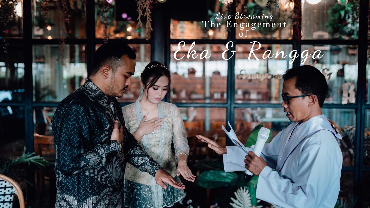 Engagement of Eka & Rangga 18/12/21 - Pemberkatan Pertunangan Katholik oleh Prodiakon.