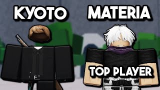 KYOTO vs 1000 Ranked Points Player (MATERIA) in Roblox The Strongest Battlegrounds
