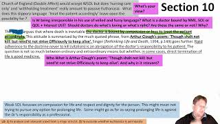 Section 10 Wilcockson Euthanasia Ant 4 Ethics RS Alevel