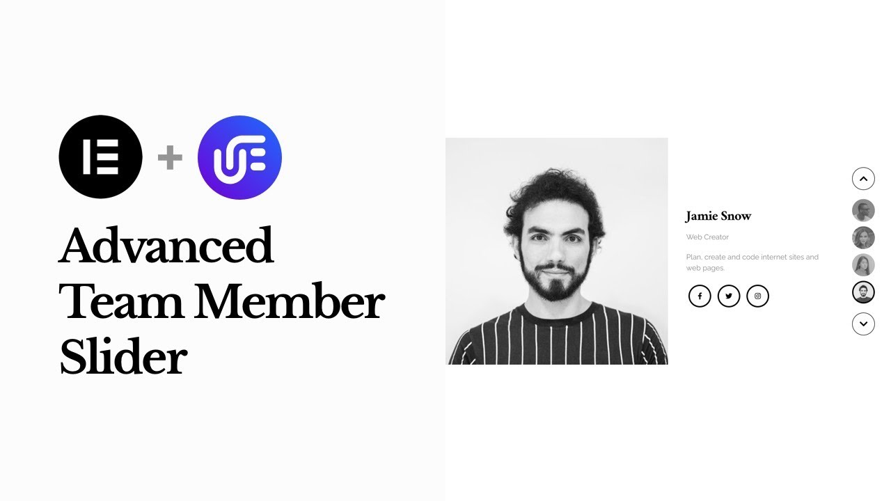 Advanced Team Member Slider