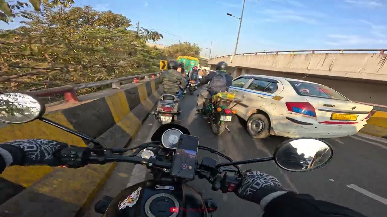 Harley Davidson X440 Ride in Delhi from Rani Jhansi Flyover to Jungle Road | 479