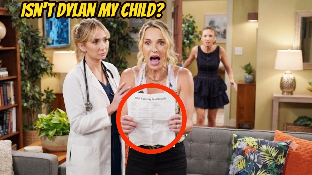 Isn't Dylan my child? Darcy is shocked to learn her child was switched The Bold and The Beautiful