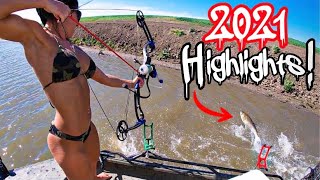 River Bowfishing, Fishing, Snagging, Highlights/Trophy Fish!!! (2021 Best Moments!!)