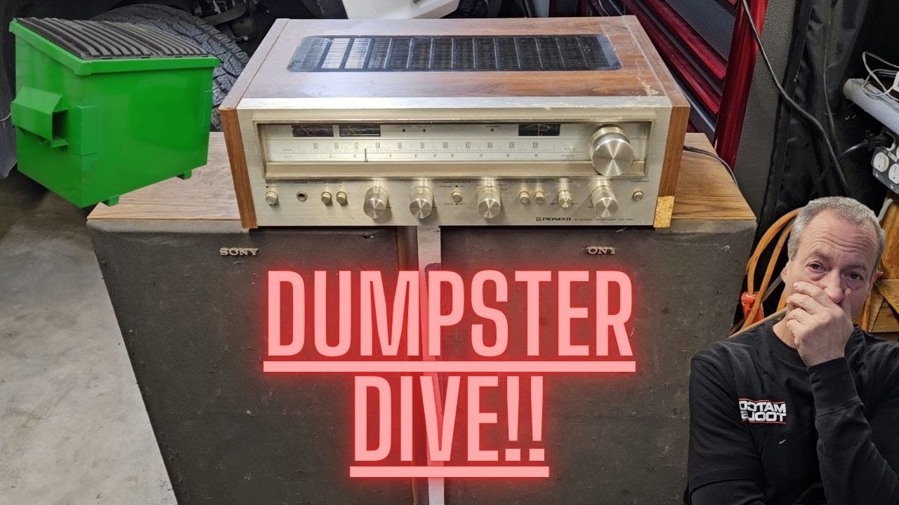 Pioneer SX-680 Receiver and Sony SS-U807 Speakers Saved from the