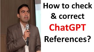 #chatgpt | How to check ChatGPT references | Techniques to correct ChatGPT references| Kokab Manzoor