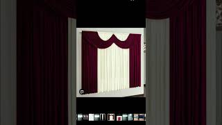 Church Curtain with valance.#churchdecoration #christmas #usa #youtubeshorts #bible #drapery #short