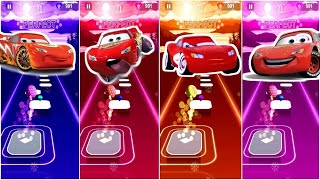 Lightning Mc Queen VS Lightning Mc Queen Car VS Lightning Mc Queen Cars 2  Tiles Hop EDM Rush 2