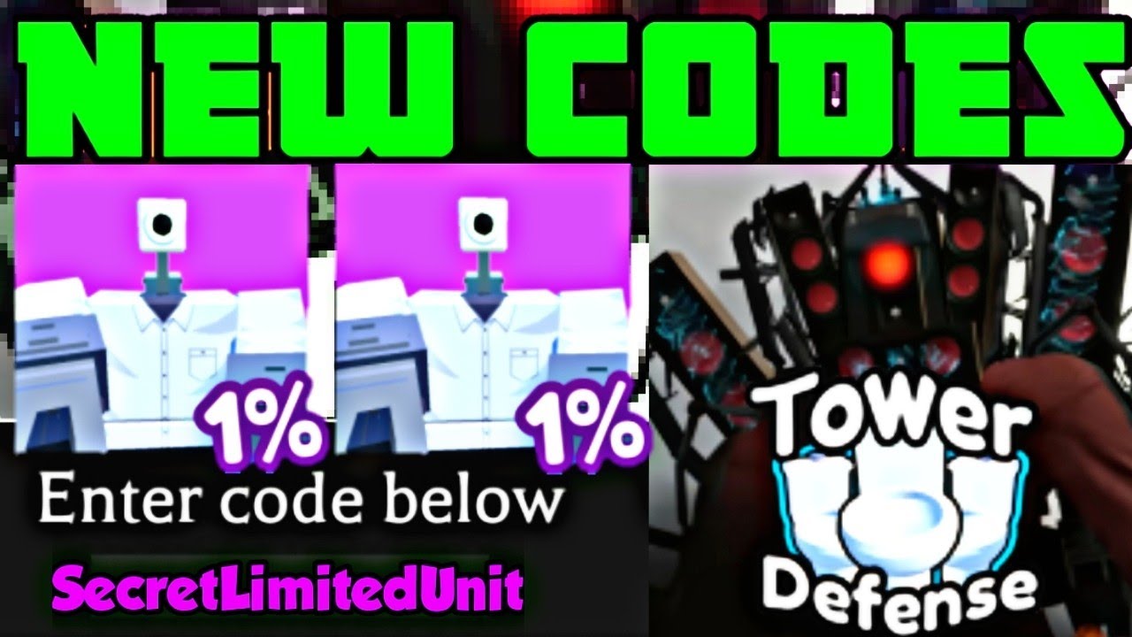 Skibi Toilet Tower Defense Codes - Roblox December 2023 