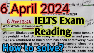 ielts reading tips and tricks| 6April 2024 ielts exam Reading answers| ielts 9reading