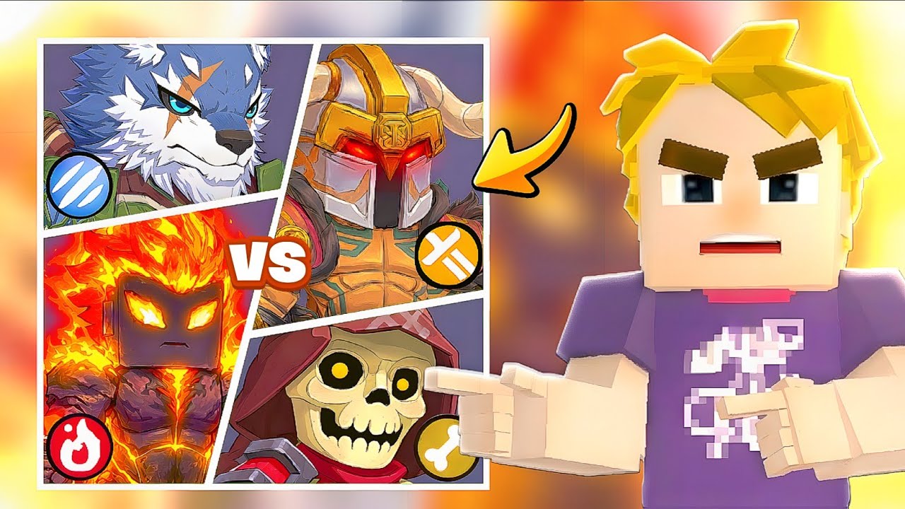 Power of All Heroes in 10v10 Mode! | Blockman Go Bedwars - YouTube