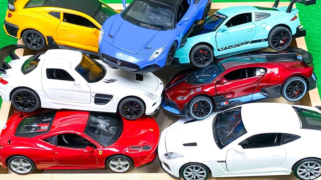 Box Full of Model Cars -Mazda Mx5, Koenigesgg Jesko, Lamborghini