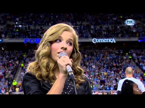 Jackie Evancho "The National Anthem" Thanksgiving Day 2013