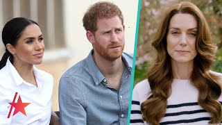 Meghan Markle \& Prince Harry React To Kate Middleton Cancer Diagnosis