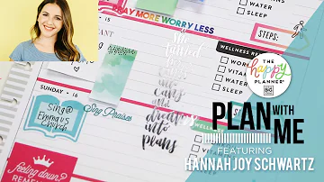 Plan With Me! in the Horizontal Happy Planner® // Feat. Hannah Joy Schwartz