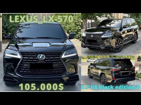 Lexus lx-570 black edition S год 2020 мотор 5.7 цена 105000$