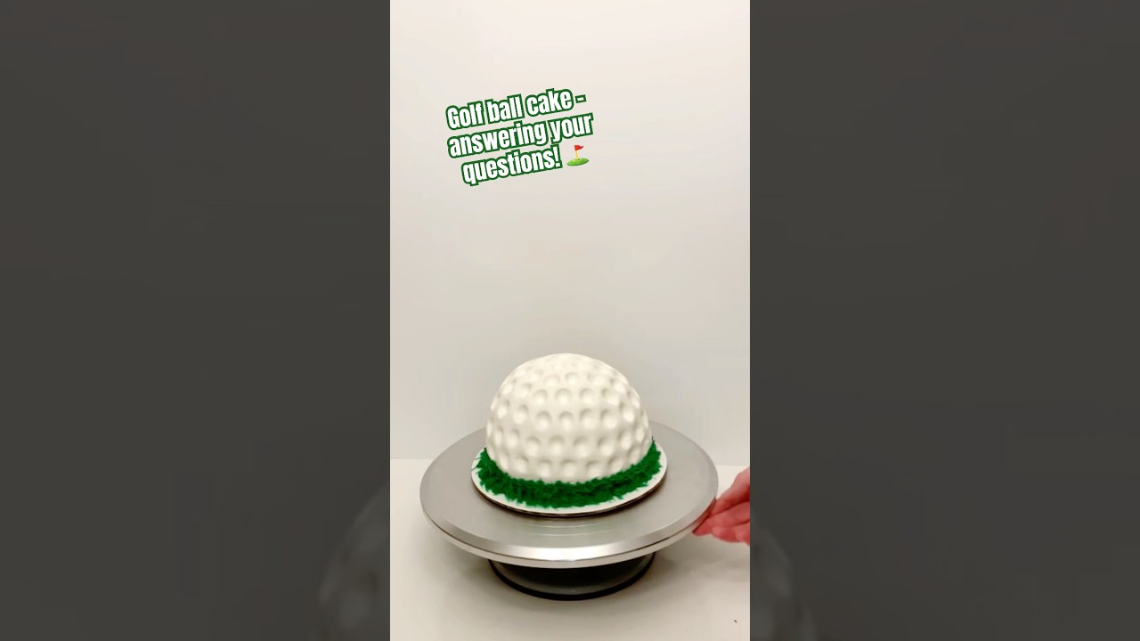 Golf ball cakes are easy once you know the tricks! Clearing up FAQs 👍⛳️ Recipe&rsquo;s in the comments!