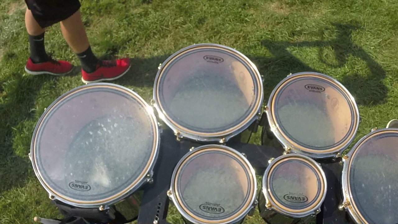 Marching tenor drums cam YouTube