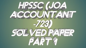 HPSSC-JOA Accounts ( Post Code-723) Part 1