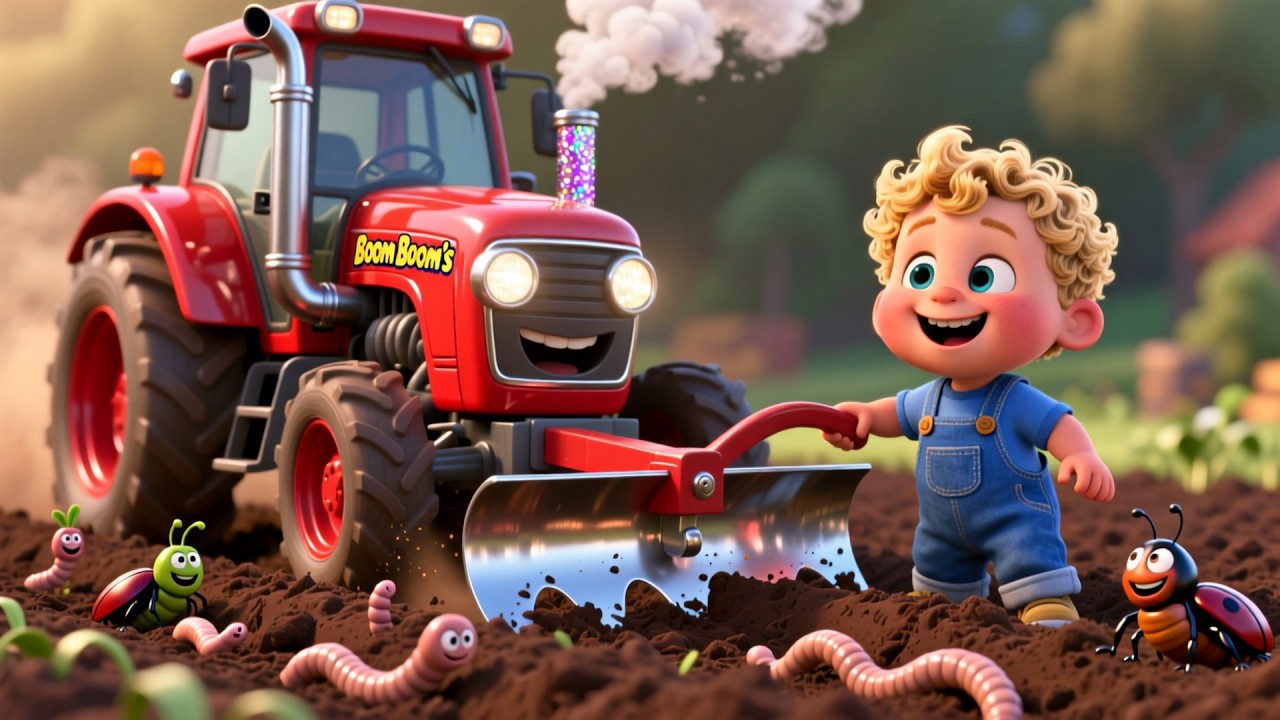 Boom Boom Farm Tractor 🚜 | Fun Learning & Play for Kids | Toddler Adventure Video