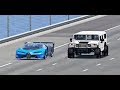 Bugatti Vision GT vs Hammer H1 Monster - TOP SPEED BATTLE