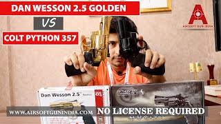 Dan Wesson 2.5 Gold Vs Umarex Colt Python 357 Co2 Air Revolvers