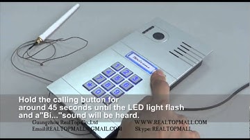 How to set the device to Factory default --Wifi IP Video Door Phone