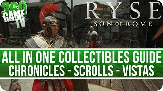 Ryse Son of Rome Collectibles Locations Guide (Chronicles - Scrolls - Vistas) - All in One Guide