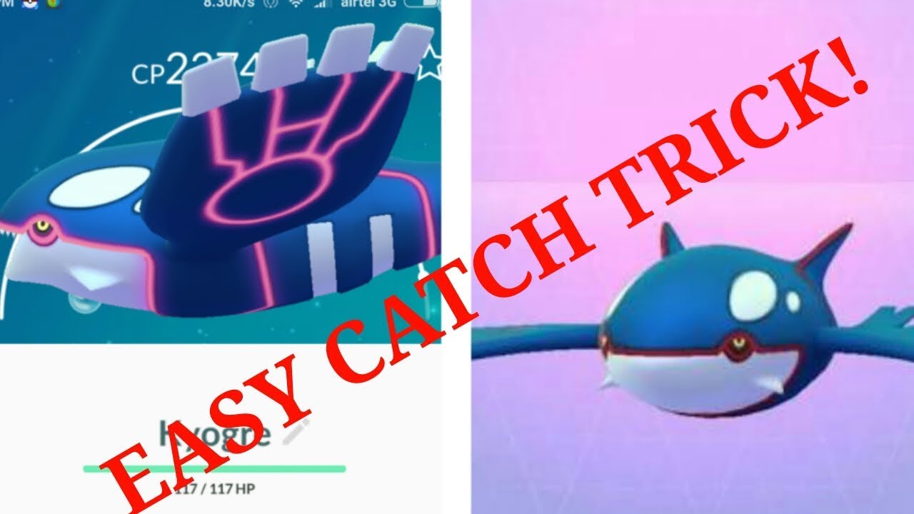 EASY TRICK TO CATCH KYOGRE ON SHADOW BAN IN POKEMON GO ...