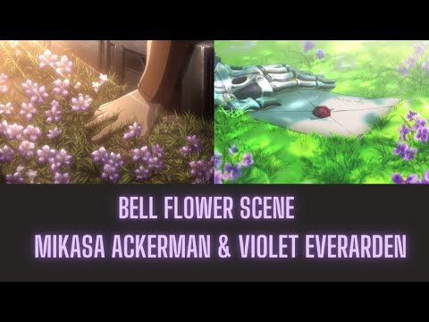 Memory Lane || Mikasa Ackerman and Violet Evergarden -" Bellflower Scene "