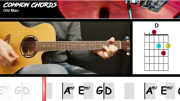 Old Man - Neil Young | EASY GUITAR CHORDS | Common Chords