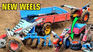 RC Tractor Gets New Tires To Plows The Wet Field After Rain!🚜🌧️
