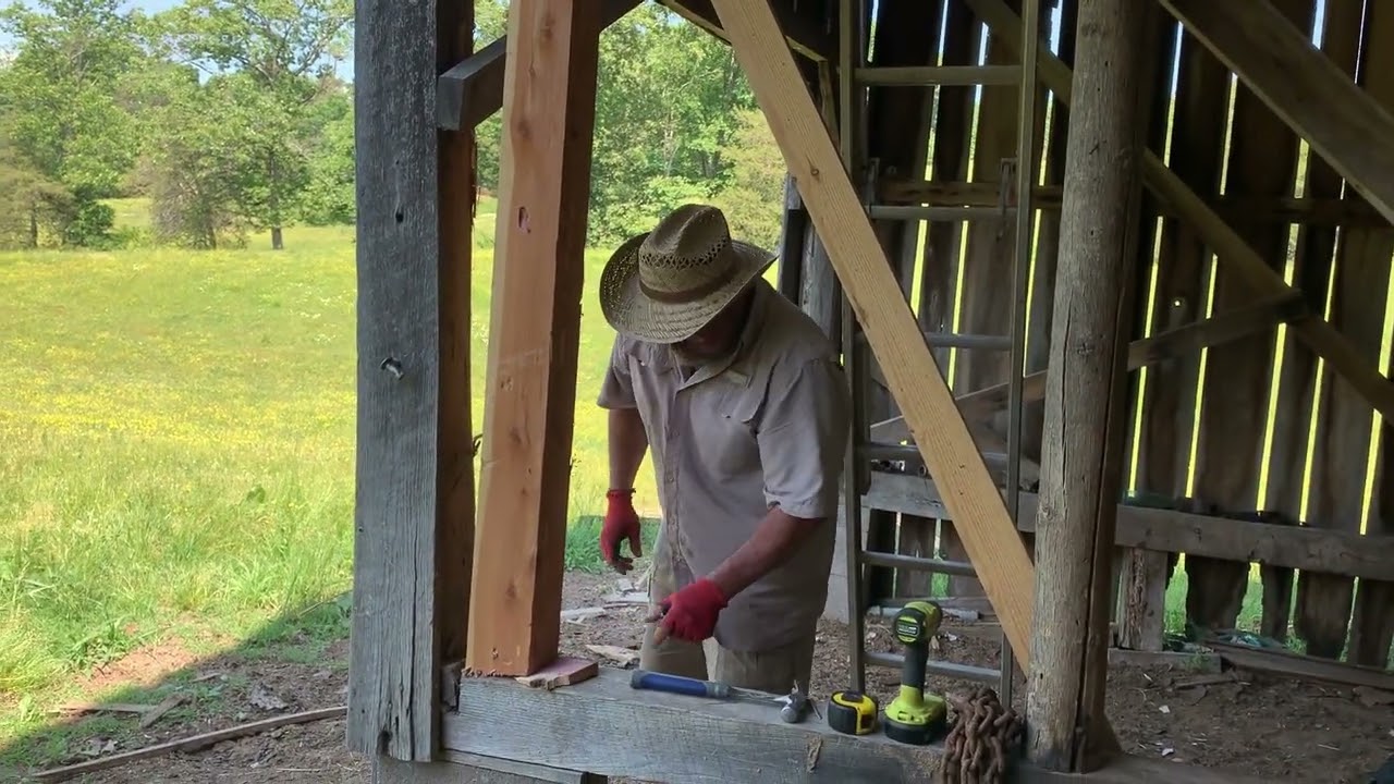 Repairing An Old Tobacco Barn