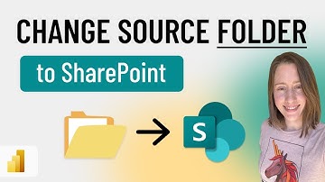 How to Change Source FOLDER from Local to SharePoint in Power BI