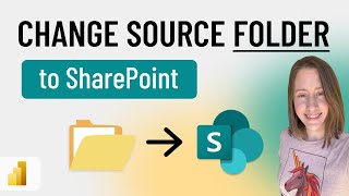 how to change source folder from local to sharepoint in power bi