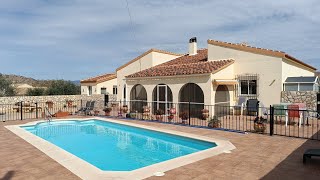 UNDER OFFER - Houses for sale in Spain Villa Welcome 269,950€ 4 bed 2 bath with 10x5 pool- Arboleas