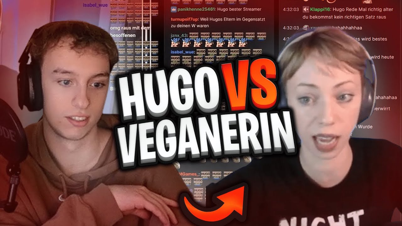 😂😨LetsHugo vs Militante Veganerin (SIE BANNT IHN!)