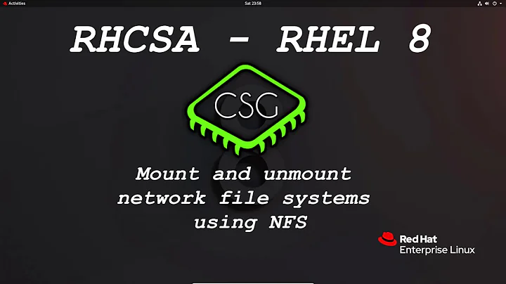 RHCSA RHEL 8 - Mount and unmount network file systems using NFS